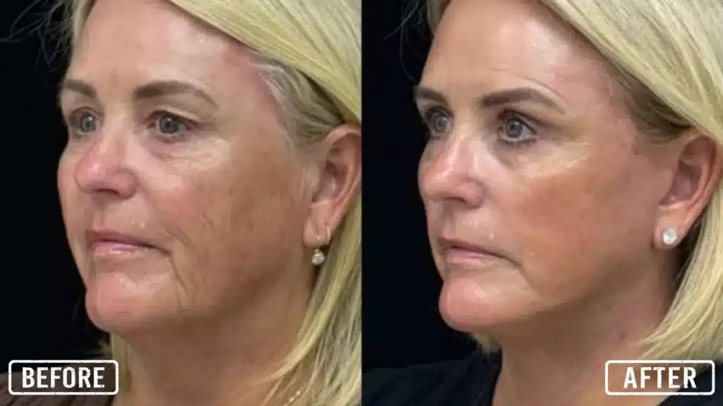 facelift befor and after aesthetics MD